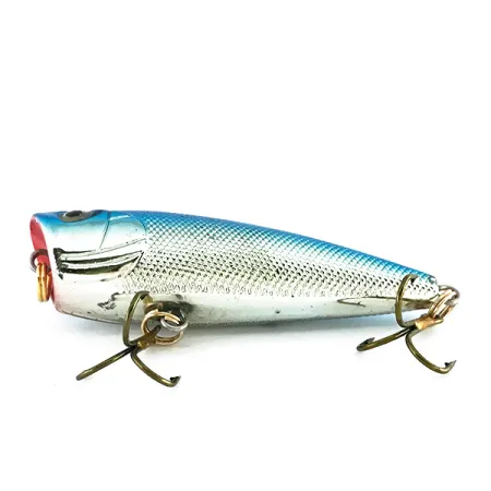 Bass Pro Shops XTS Speed Lures Popper, Silber/Blau, 7g, Topwater, #8082