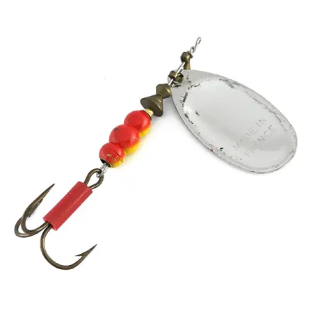 Mepps Aglia 4 Spinner, Silber, 9g, British French Pat, #8085