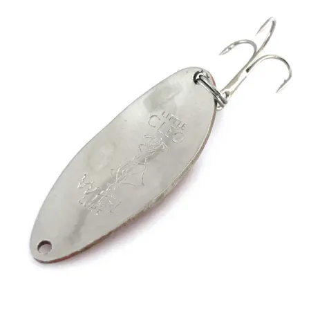 Little Cleo (Hula Girl) Blinker, Rot / Weiß / Nickel, 18g, #8089