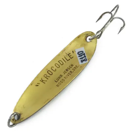 Luhr Jensen Krocodile Die #5 Blinker, Frog/Messing, 28g, Messing, #8110