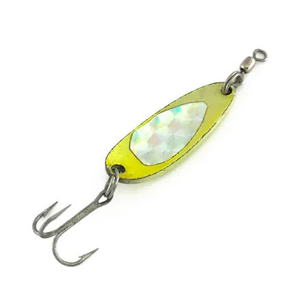 Luhr Jensen Krocodile UV Blinker, Gelb/Grün, 9g, UV-aktiv, #8112
