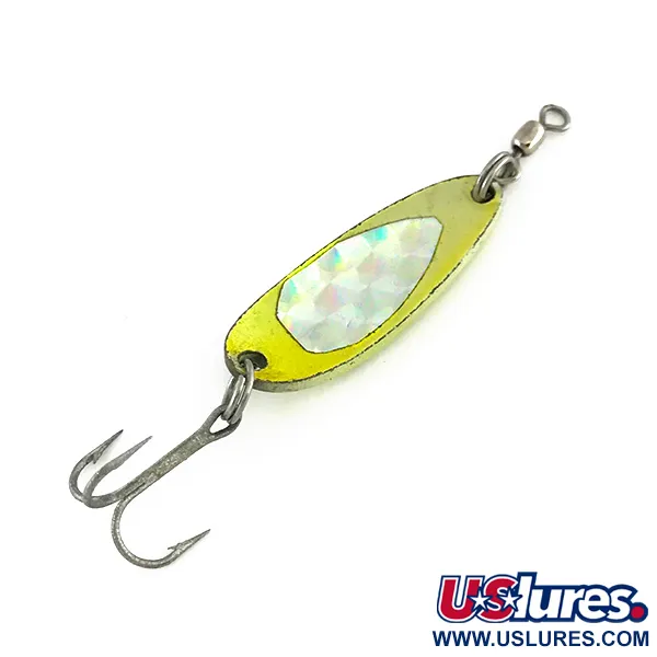 Luhr Jensen Krocodile UV Blinker, Gelb/Grün, 9g, UV-aktiv, #8112
