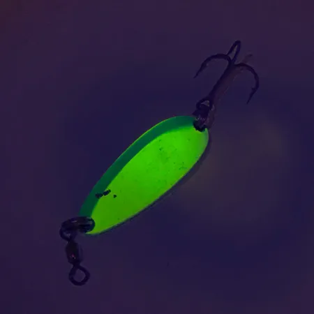 Luhr Jensen Krocodile UV Blinker, Gelb/Grün, 9g, UV-aktiv, #8112