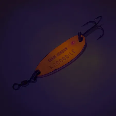 Luhr Jensen Krocodile UV Blinker, Red/Rainbow, 9g, UV-Finish, #8116