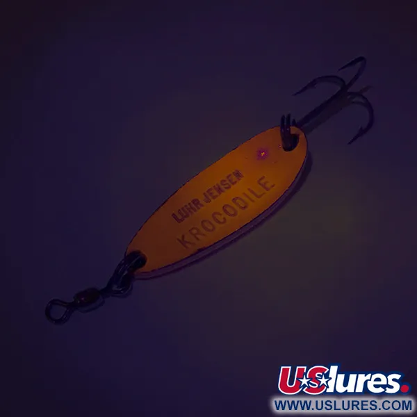 Luhr Jensen Krocodile UV Blinker, Red/Rainbow, 9g, UV-Finish, #8116