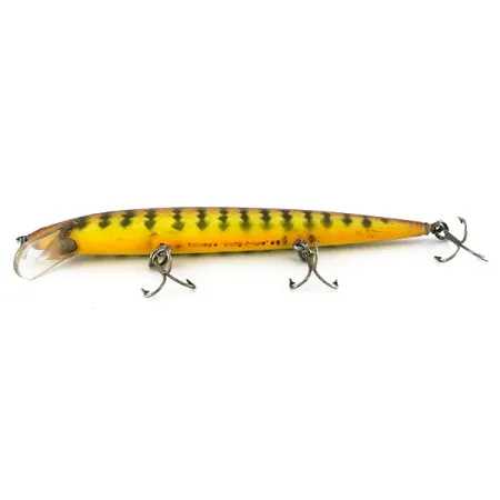 Bagley Bang-O Lure Minnow, Brown Tiger, 10g, Vintage-Holzköder, #8126