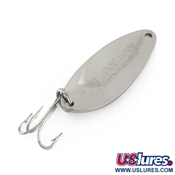 Eppinger Dardevle Devle Dog 5200 Blinker, Nickel, 7g, Vintage, #8150