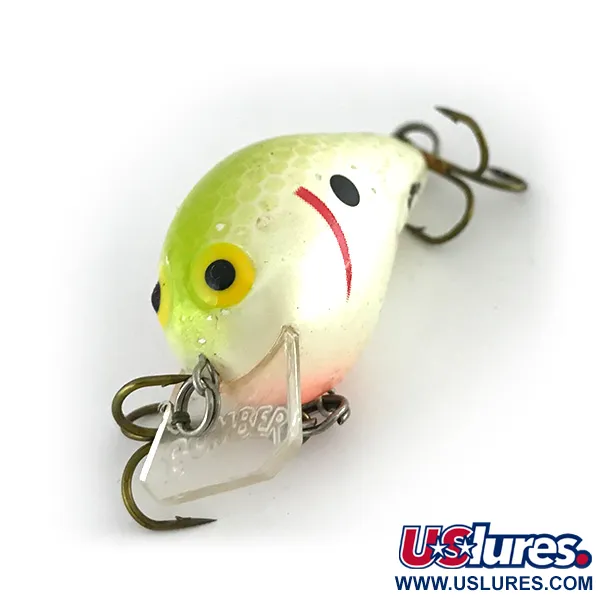 Bomber Square A Crankbait, Pearl Chartreuse, 7g, Flachläufer, #8164