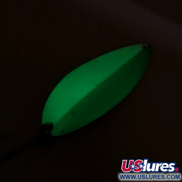 Acme Little Cleo Glow Blinker, White / Green / Nickel, 21g, #8171