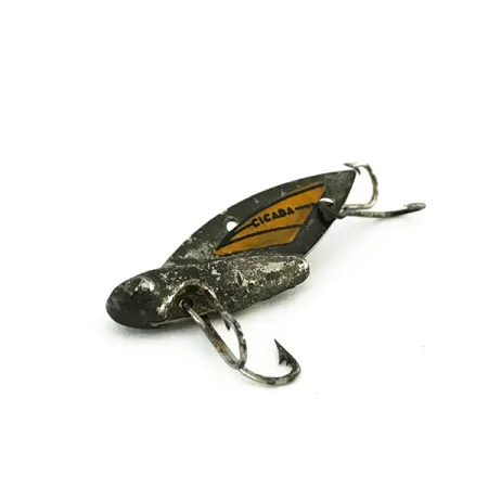 Reef Runner Cicada Blade Bait, Schwarz/Gelb, 4.2g, Vintage, #8186