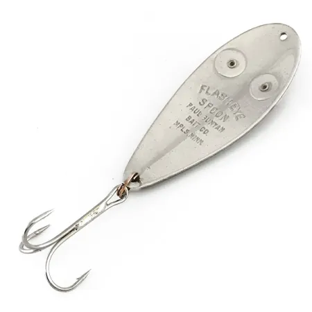 Paul Bunyan Flash eye spoon Blinker, Nickel/Rot, 17g, Vintage, #8229