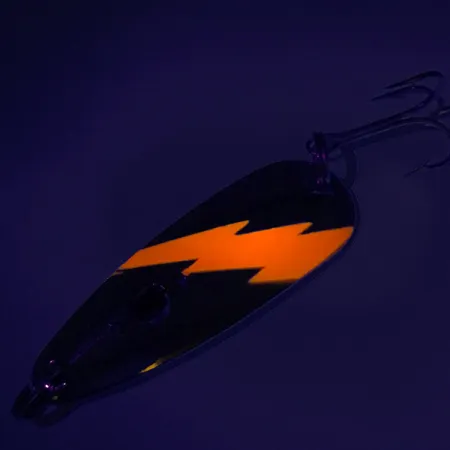 Red Eye Red Eye Evil Eye UV Blinker, Nickel/Orange, 14g, UV, #8231