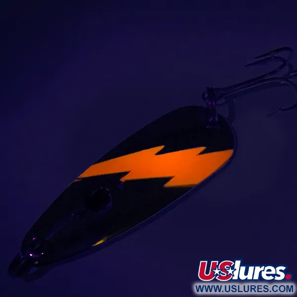 Red Eye Red Eye Evil Eye UV Blinker, Nickel/Orange, 14g, UV, #8231
