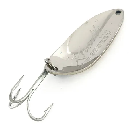 Luhr Jensen Krocodile Stubby Blinker, Nickel/Hellblau, 14g, #8236