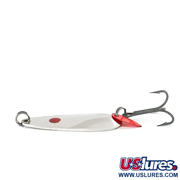 Luhr Jensen Les Davis Hotrod Blinker, Nickel / Rot, 14g, #8254