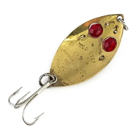 Hofmann’s Lures Red Eye junior Blinker, Messing/Rot, 11g, Perlen, #8275
