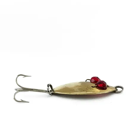 Hofmann’s Lures Red Eye junior Blinker, Messing/Rot, 11g, Perlen, #8275