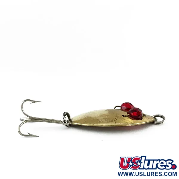 Hofmann’s Lures Red Eye junior Blinker, Messing/Rot, 11g, Perlen, #8275