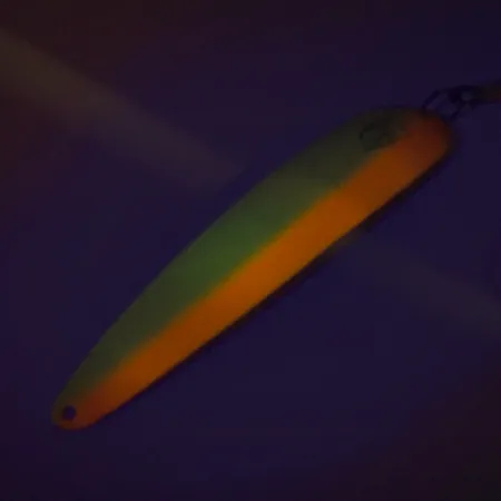 Dardevle Big Ed Flutter-Chuck 3700 Blinker, UV Glow, 25g, #8279