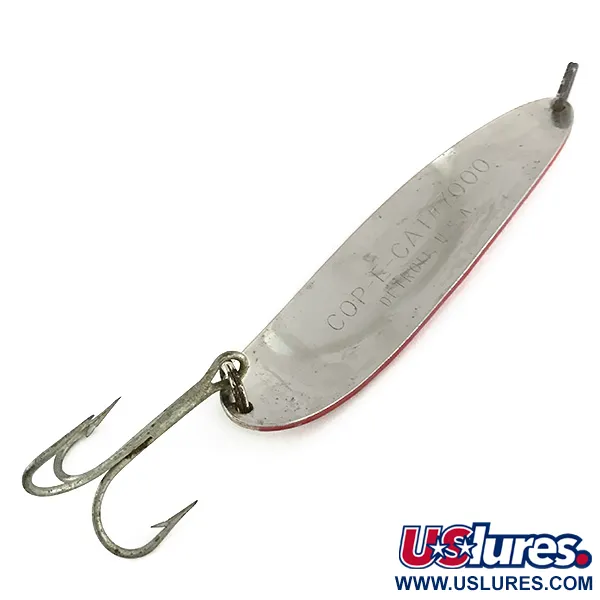 Eppinger Dardevle Cop-E-Cat 7000 Blinker, Rot/Weiß/Nickel, 100g, #8280