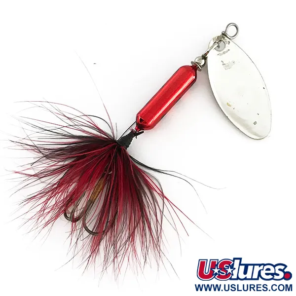Worden’s Original Rooster Tail 3 Spinner, Nickel / Rot, 6g, #8319