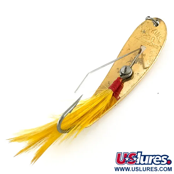 Hopkins Weedless 238 Hammered Spoon Blinker, Gold, 7g, Krautschutz, #8331