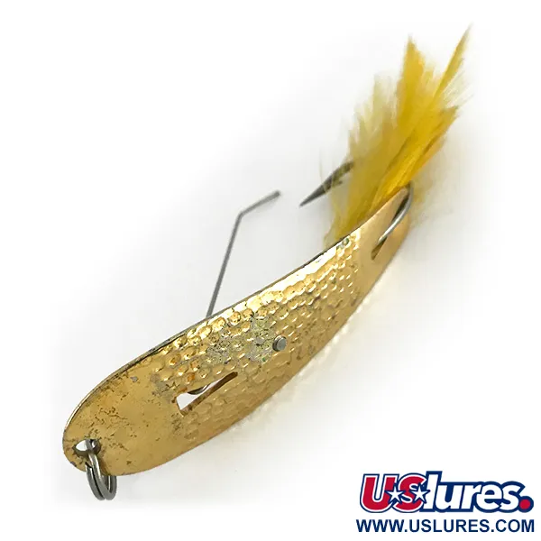 Hopkins Weedless 238 Hammered Spoon Blinker, Gold, 7g, Krautschutz, #8331