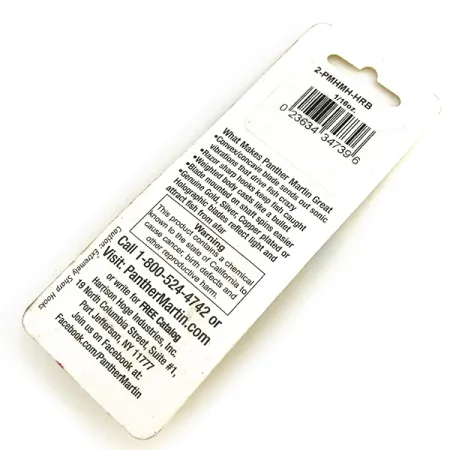 Panther Martin 2 Spinner, Rot/Blau/Gold, 2.5g, Holografisch, #8334