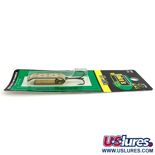 Jake's Lures Lil Jake Blinker, Gold / Rot, 4.7g, Vergoldet, #8336