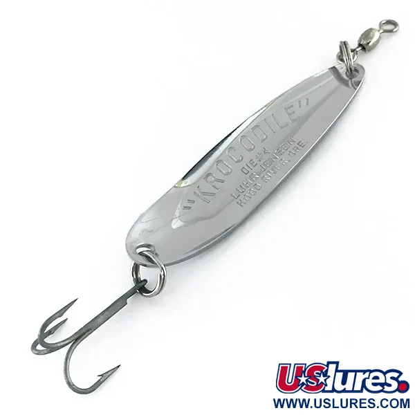 Luhr Jensen Krocodile Die #4 Blinker, Nickel, 14g, Prisma, #8341