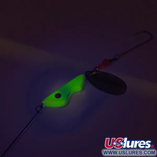 Erie Dearie Walleye Killer UV Spinner, Nickel / Gelb, 17g, UV, #8343