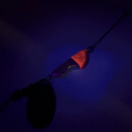 Erie Dearie Walleye Killer UV Spinner, Nickel / Rot, 14g, UV, #8344