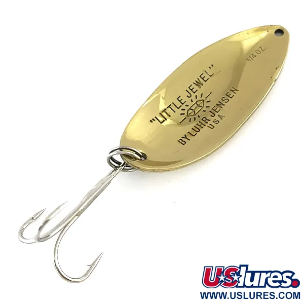 Luhr Jensen Little Jewel Blinker, Gold / Blau, 21g, Messing, #8387