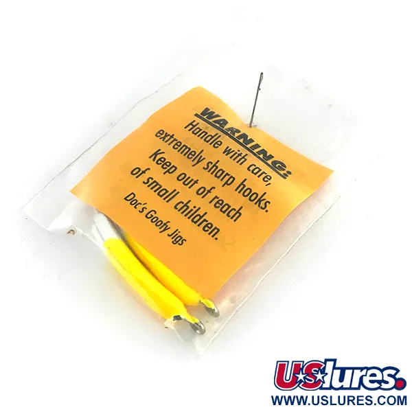Doc's Goofy Jig UV Vertikalköder, Gelb, 7g, UV-aktiv, #8396