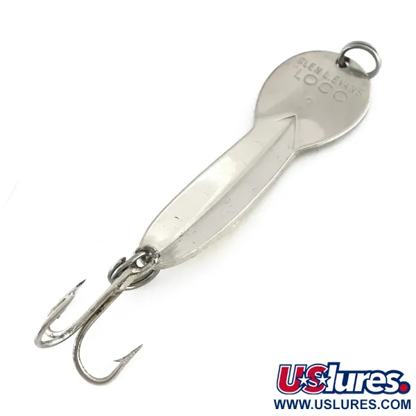 Glen Evans Loco 3 Löffelblinker, Nickel / Gold, 17g, Prismenfolie, #8400