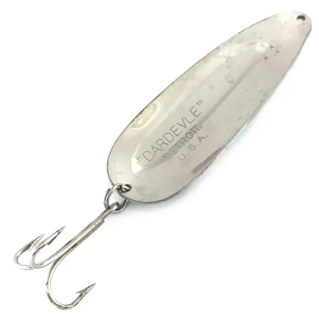 Eppinger Dardevle Blinker, Nickel / Hellblau, 28g, Vintage, #8410