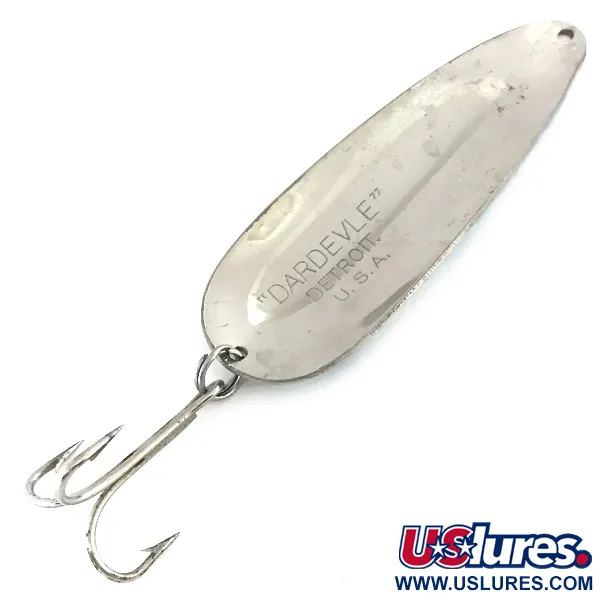 Eppinger Dardevle Blinker, Nickel / Hellblau, 28g, Vintage, #8410