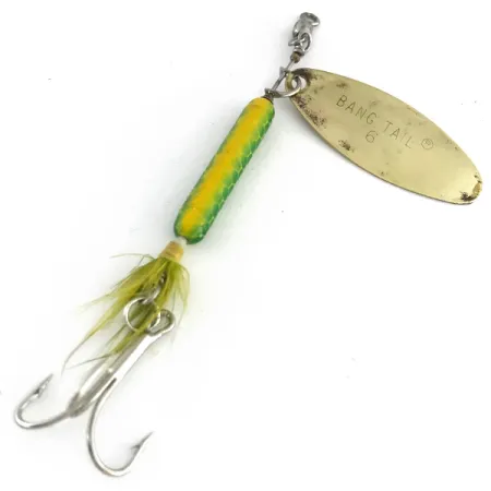 Luhr Jensen Bang Tail Spinner, Gold / Gelb / Grün, 17g, #8411