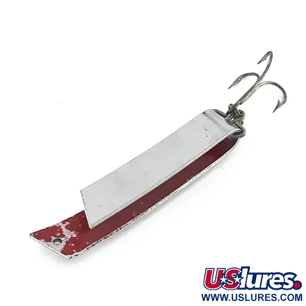 Luhr Jensen Super-Duper 509 Spinnlöffel, Nickel / Rot, 11g, #8413