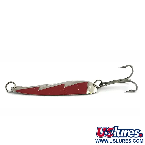AL&W Tackle Al&W Lightning Waterwitch Blinker, Nickel/Weiß/Rot, 36g, #8427