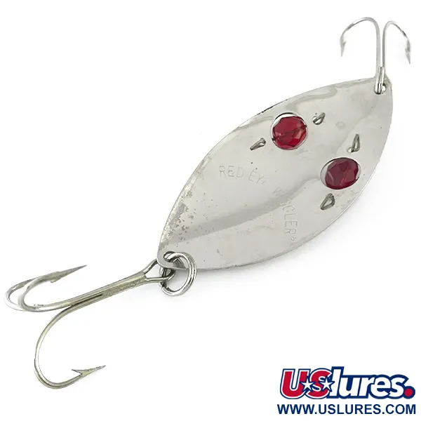 Eppinger Red Eye Wiggler Blinker, Nickel / Rot, 25g, Glasaugen, #8431