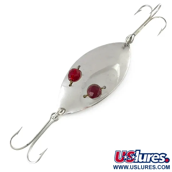 Eppinger Red Eye Wiggler Blinker, Nickel / Rot, 25g, Glasaugen, #8431