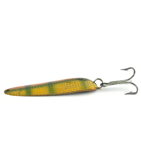 Eppinger Dardevle Blinker, Orange/Grün/Nickel, 28g, Wabenmuster, #8432