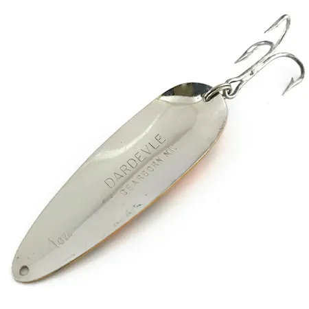 Eppinger Dardevle Blinker, Orange/Grün/Nickel, 28g, Wabenmuster, #8432