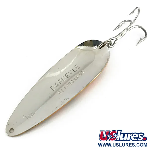 Eppinger Dardevle Blinker, Orange/Grün/Nickel, 28g, Wabenmuster, #8432