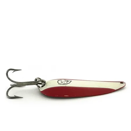 Dardevle Dardevlet Blinker, Rot/Weiß/Nickel, 21g, Kupfer-Rücken, #8433