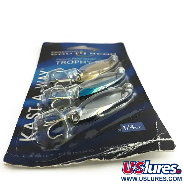 South Bend Essentials Kast-A-Way Blinker, Gold/Nickel/Blau, 7g, #8451