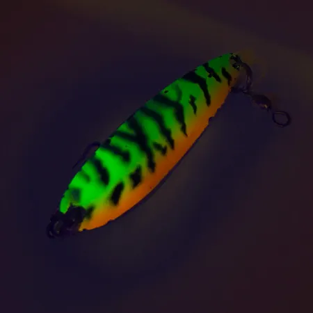 Luhr Jensen Krocodile Die #4 UV Blinker, Firetiger, 14g, UV, #8466