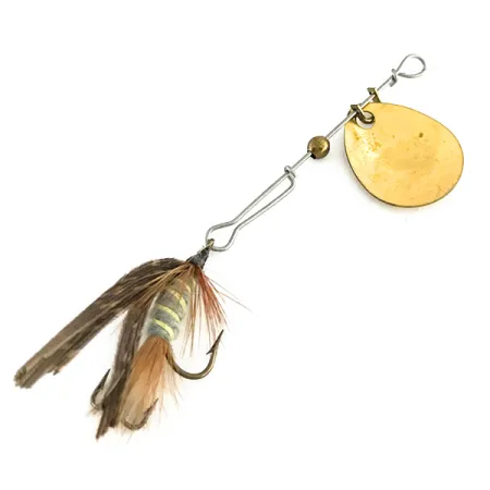 Jerry's Flies #707 Brown Hackle Spinner, Gold, 1.4g, USA, #8485