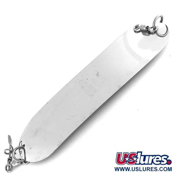 Luhr Jensen Dodger Schlepplöffel, Nickel / Grün, 40g, Lockwirkung, #8491